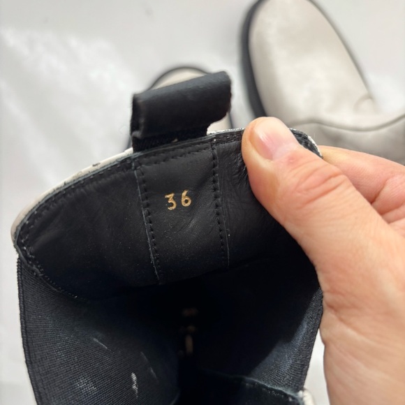 LITA BY CIARA Thrive Tall Chelsea Boot PLATFORM LEATHER OFF WHITE Sz 36/US6 - Picture 10 of 10